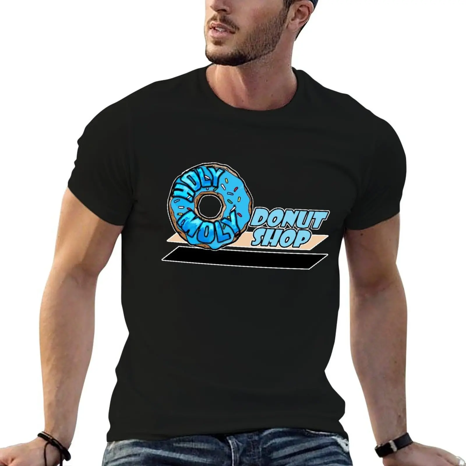 Holy Moly Donut shop T-Shirt funny costumes hippie clothes luxury clothes men