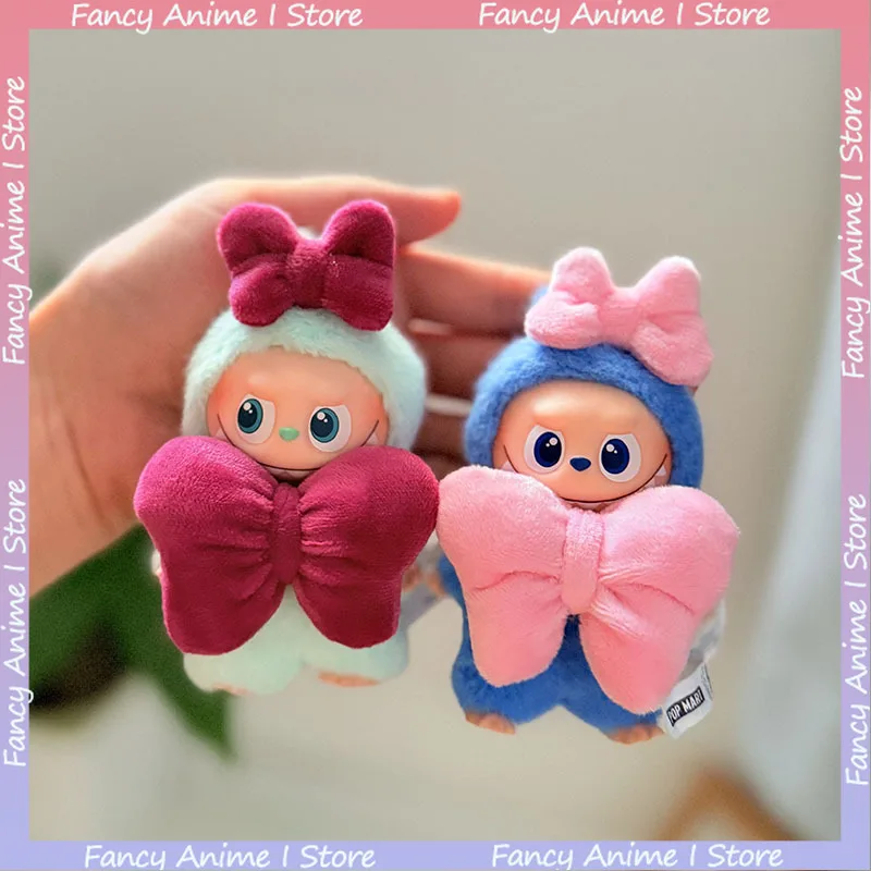 Voor Mini 4.0 Labubu Pluche Roze Strik Poppenkleertjes voor Liefde Serie Poppenkleertjes Outfit Accessoires DIY Pop Mode Decoratie Cadeau