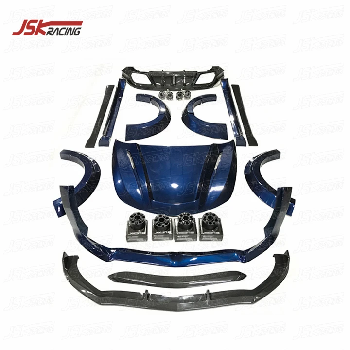 

JSK STYLE HALF CARBON FIBER WIDE BODY KITS for 2017-2019 ALFA ROMEO STELVIO