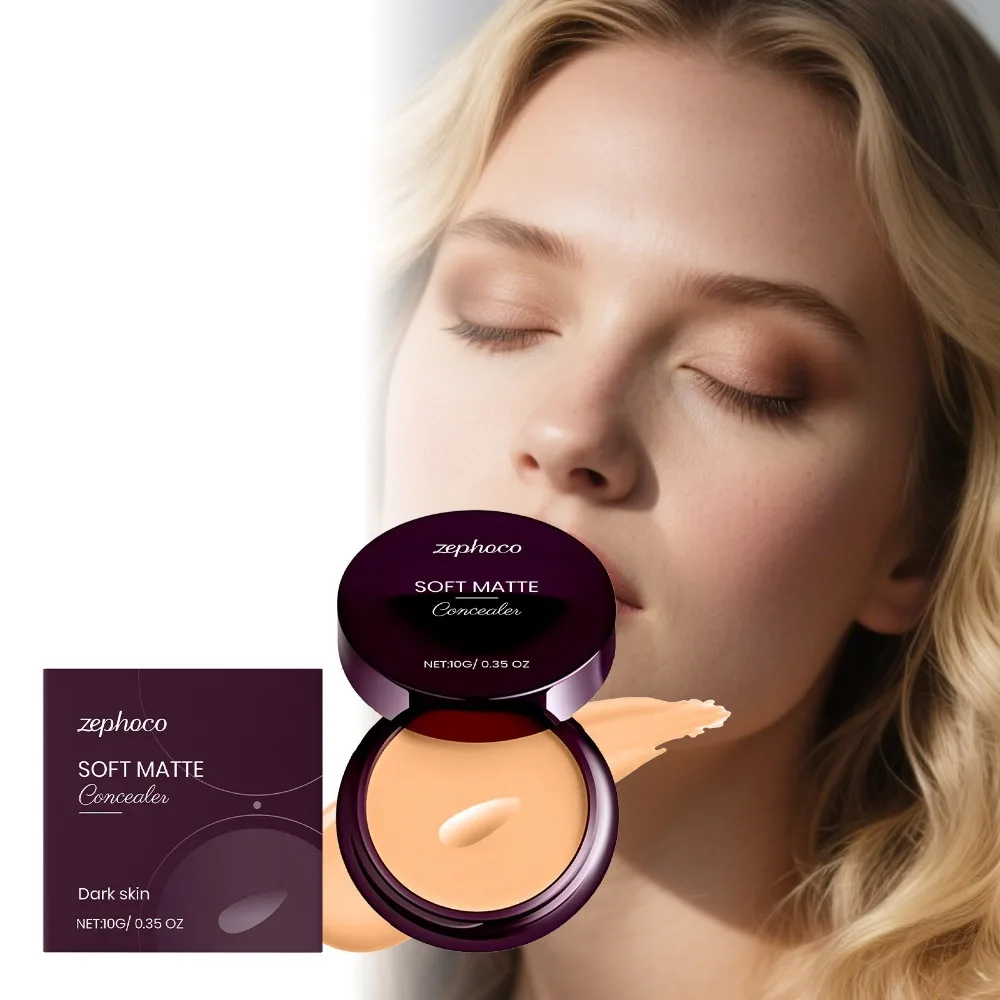 소프트 매트 방수 컨실러 여드름 다크서클 아이 컨투어 파운데이션 크림 보습 지속 메이크업
