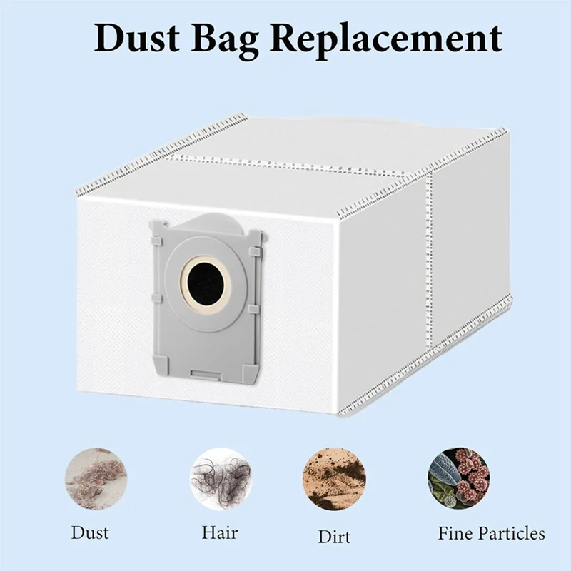 12 قطعة كيس لجميع الغبار ل Ecovacs Deebot X9 Pro Omni/X9 Pro/T80 Pro Omni/X8 Pro Omni/T50 Pro/T50 Max Pro Omni أجزاء المكنسة الكهربائية