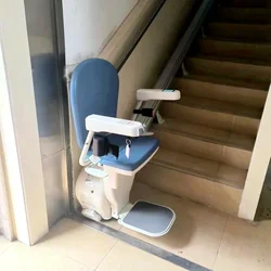 Cadeira Straight Stair Lift para os pais, escalada em casa-Aid