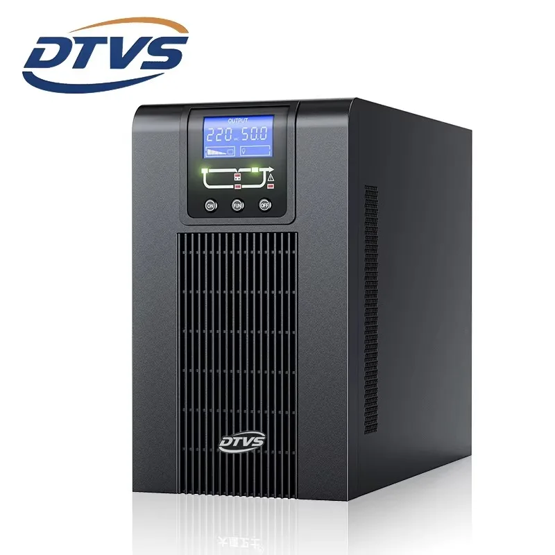 Single Phase 2400W/3KVA Online UPS-50-60Hz 90% Efficiency 5min Backup-Server Rack Tower Power Supply For Data Power Supply