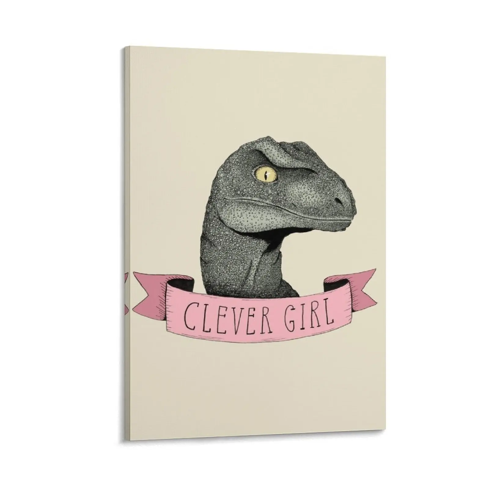 

Clever Girl raptor dinosaur Canvas Painting room decorations wall decoration painting