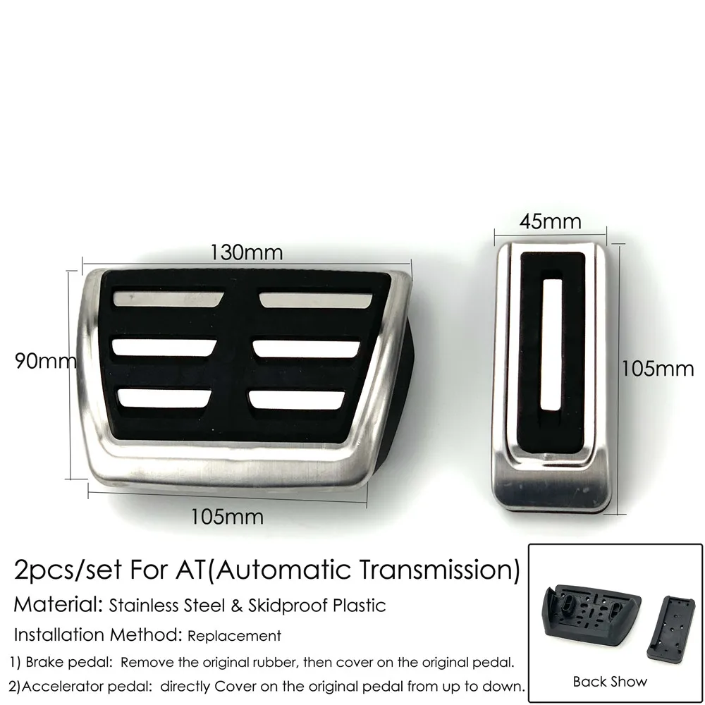 For Volkswagen VW Transporter Multivan T5 T6 Caravelle California Car Styling Accessories Fuel Accelerator Gas Brake Pedal Cover