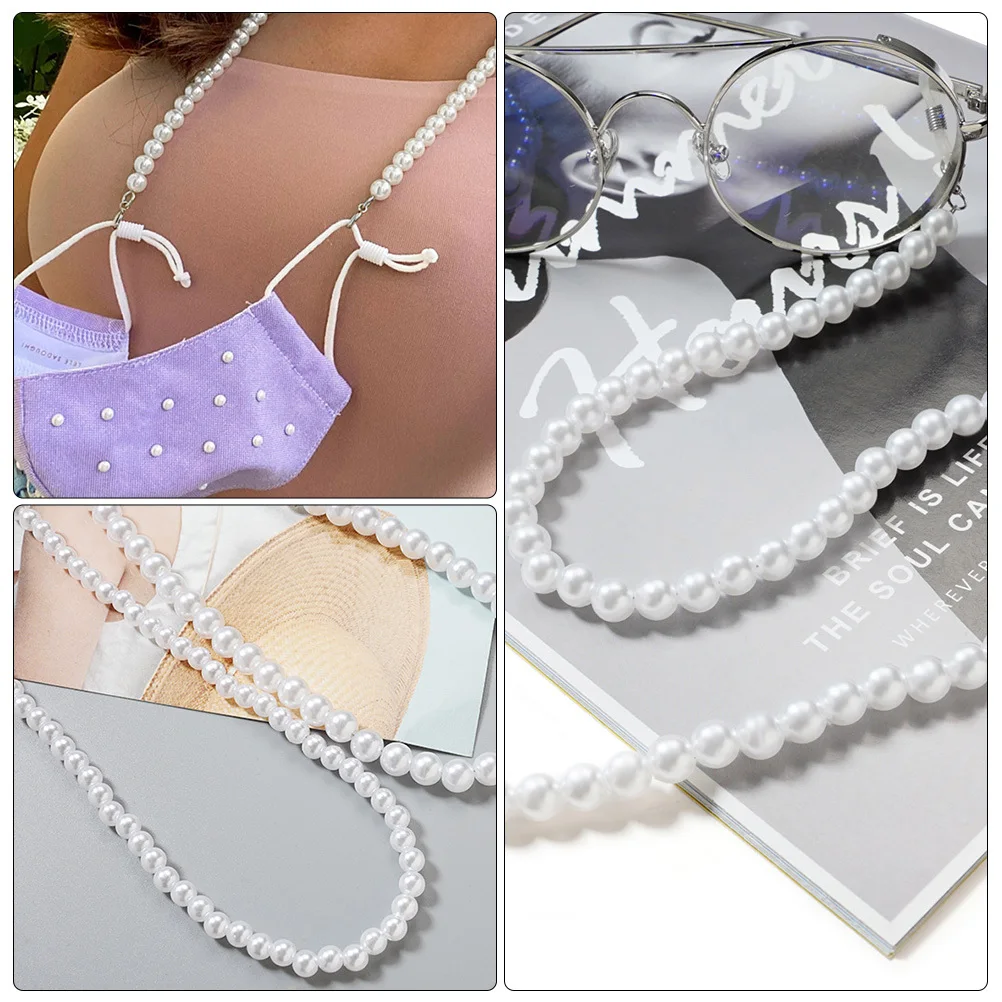 

1Pcs Classic Glasses Chain Imitation Pearls Eyeglasses Hanging Rope Sunglasses Cord Pendant Glasses Accessory Eyeglasses Chain