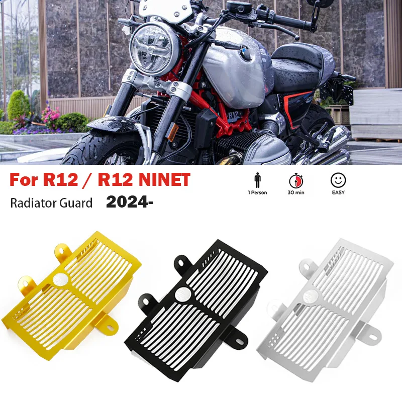 

New For BMW R12 R12 NINET ninet 2024 2025 Motorcycle Aluminum Radiator Guard Grille Cover Protector Protective Grill