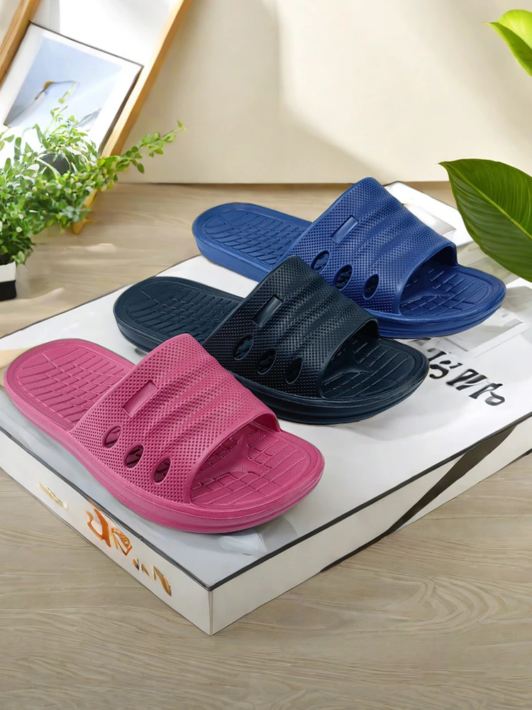 Men's Women's Soft EVA Slippers Summer Non-slip Bathroom Slides Lightweight Home Indoor Outdoor Beach Sandals