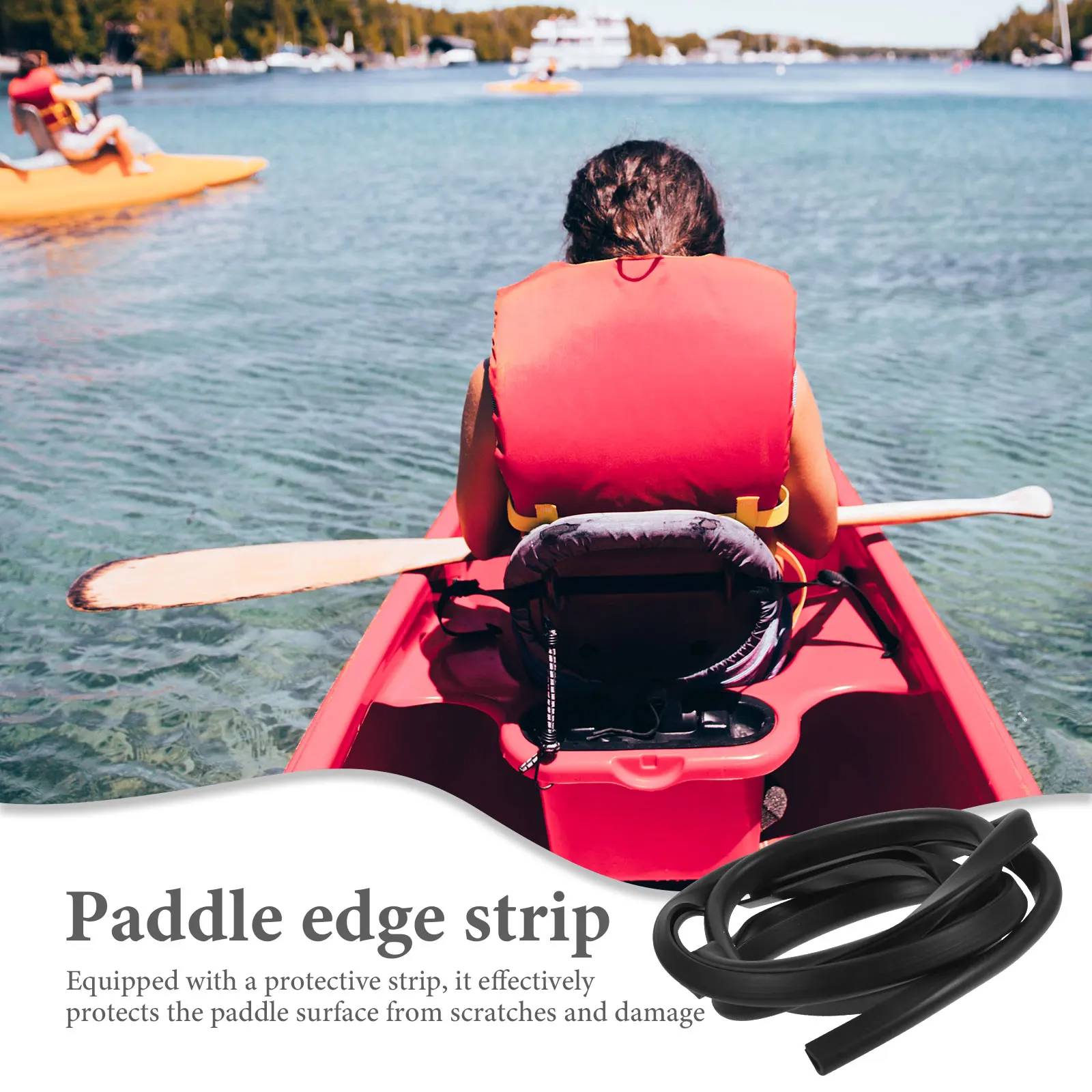 

1m Black Carbon Strip PVC Protective for SUP Surfboard Water Sports Accessories Lightweight Cuttable