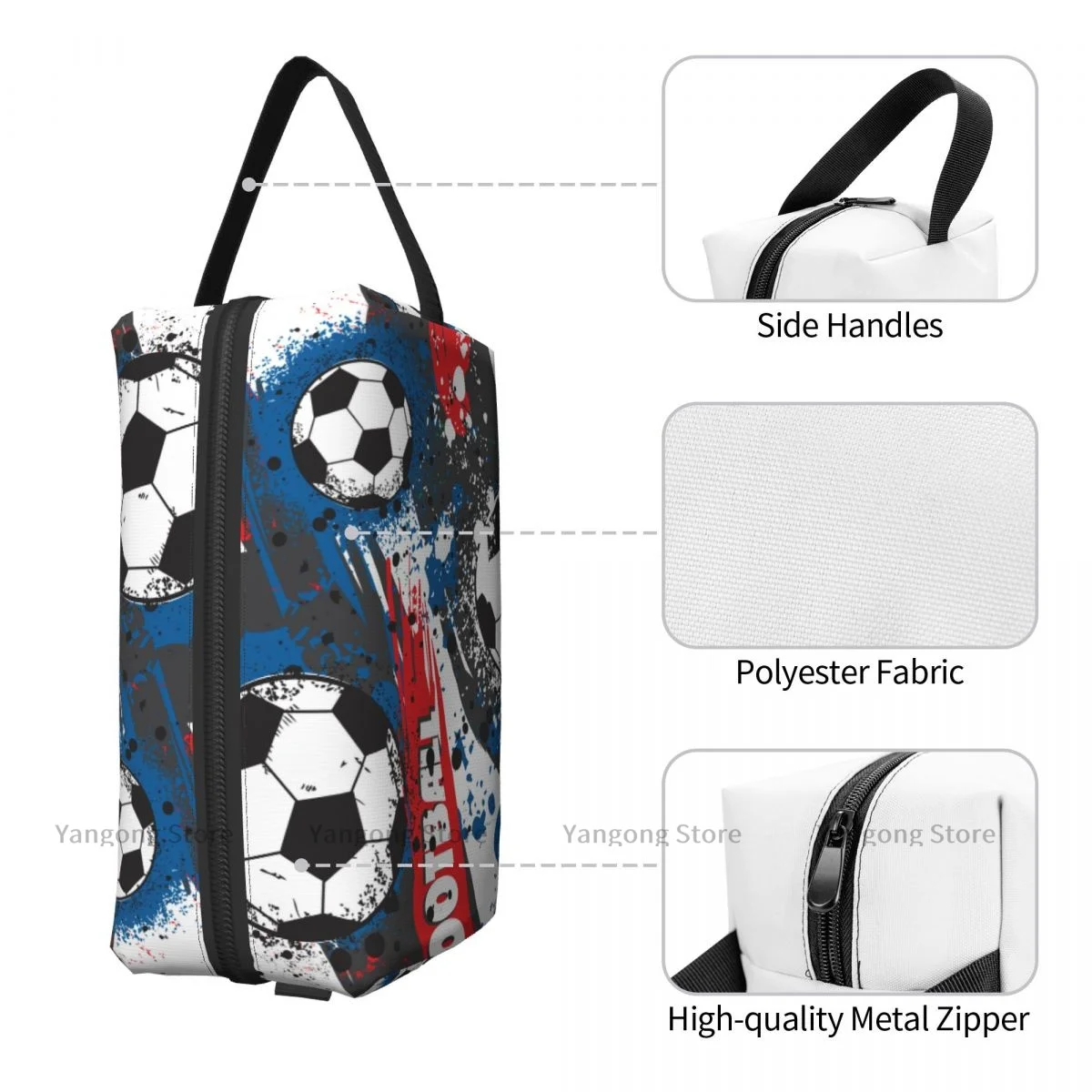 Travel Bag Zipper Wash Toiletry Bag France Football Championship With And France Flag Makeup Organizer Portable Storage Pouch