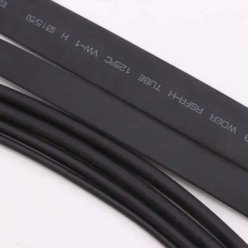 3:1 No Glue Heat Shrink Tube Polyolefin Insulated Waterproof Protection Cable Sleeve Black 1.5/3/4.5/6/9/12/15/18/24/30/39/50mm - Image 4