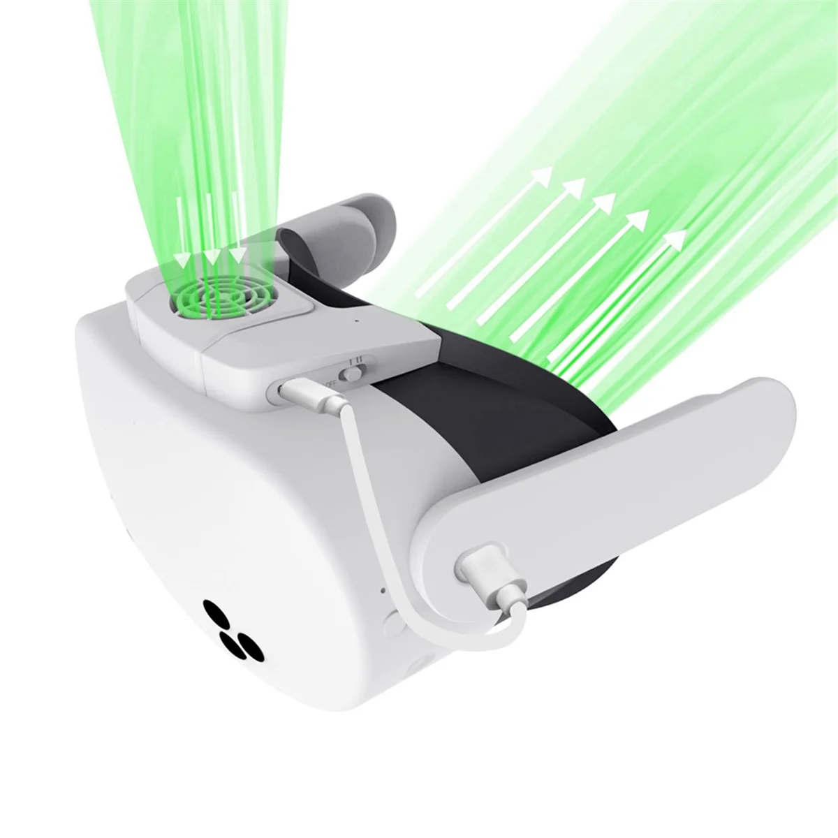 【Hot&Price】VR Glasses Cooling Fan for Meta Quest 3S VR Headset Cooler Adjustable for Oculus Quest 3S Accessory