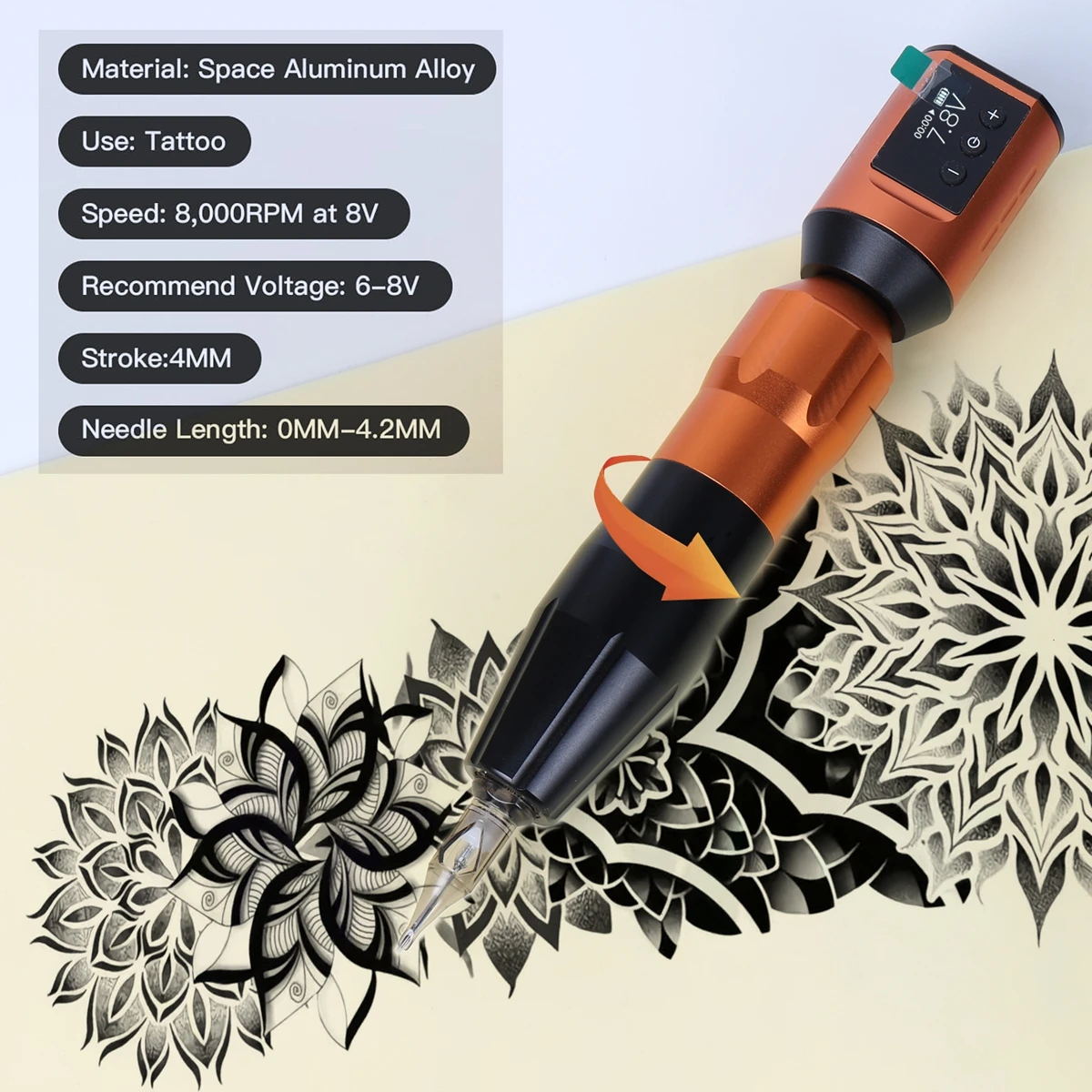 

DK SKY HORSE Tattoo Kit Professional Tattoo Pen Kit For Permanent Makeup Tattoo Machine Kit Wireless Power Supply Tattoo Gun Kit