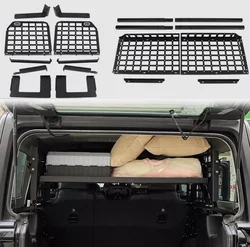 For Jeep Wrangler (JL) 4dr 2018-2023 Car Rear Trunk Molle Storage Panel Organizer Car Accessories