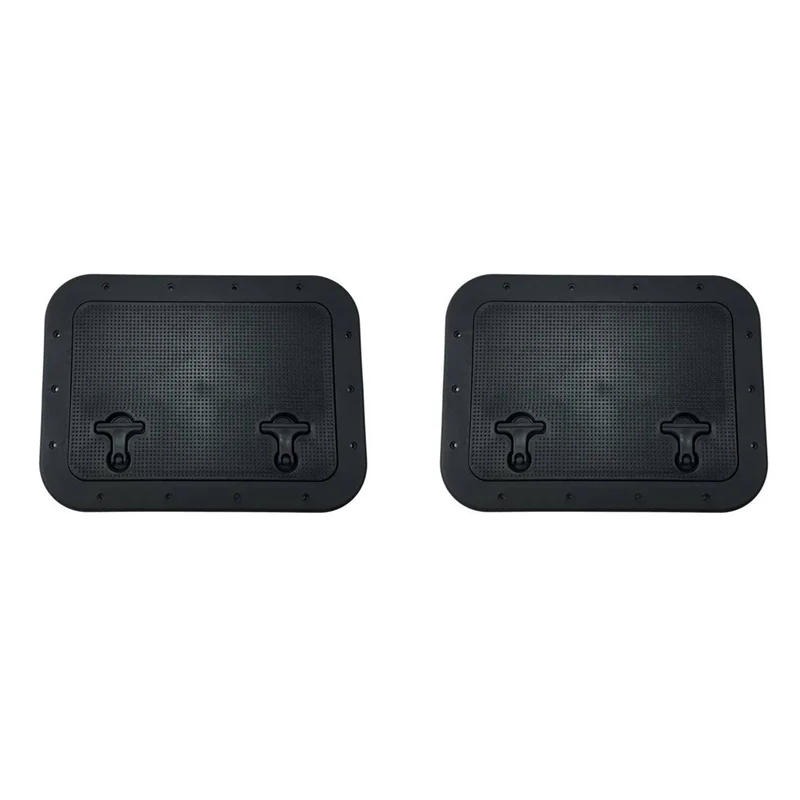 

2X Deck Inspection Access Hatch Cover Black ABS Hatch Cover Twist Screw Out Deck