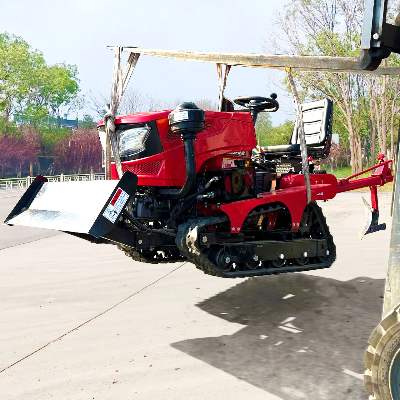 Fast Delivery Multifunction Mini Rotavator Tillers Agricultural Farming Mini Rotary Tiller Mini Crawler Cultivator Tractor