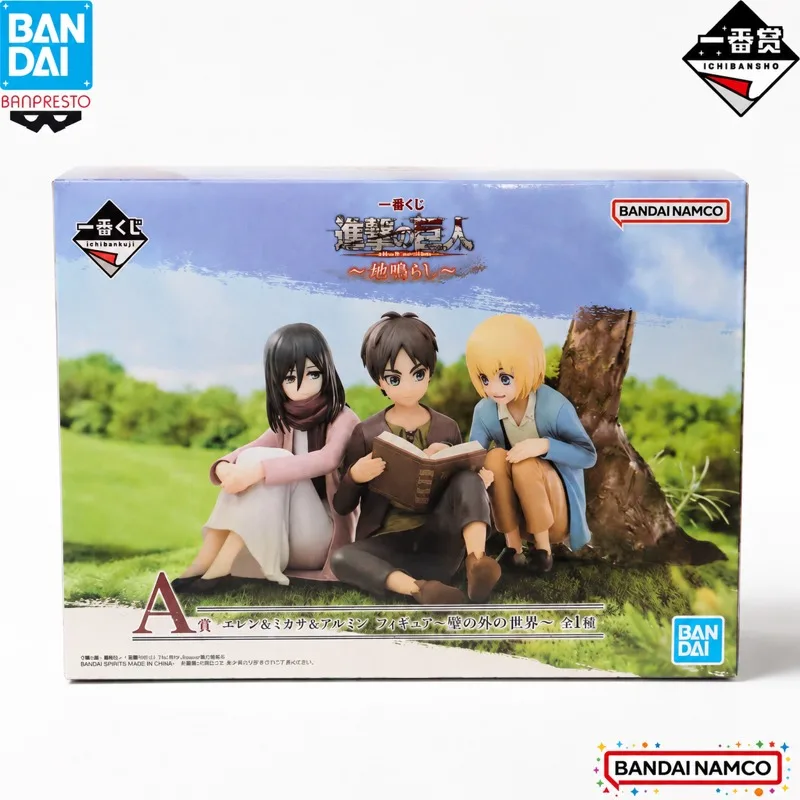 In Stock Bandai Original Ichiban Kuji Attack On Titan Eren Yeager Action Figure Model Doll Brand New Boxed Anime Characters Toys