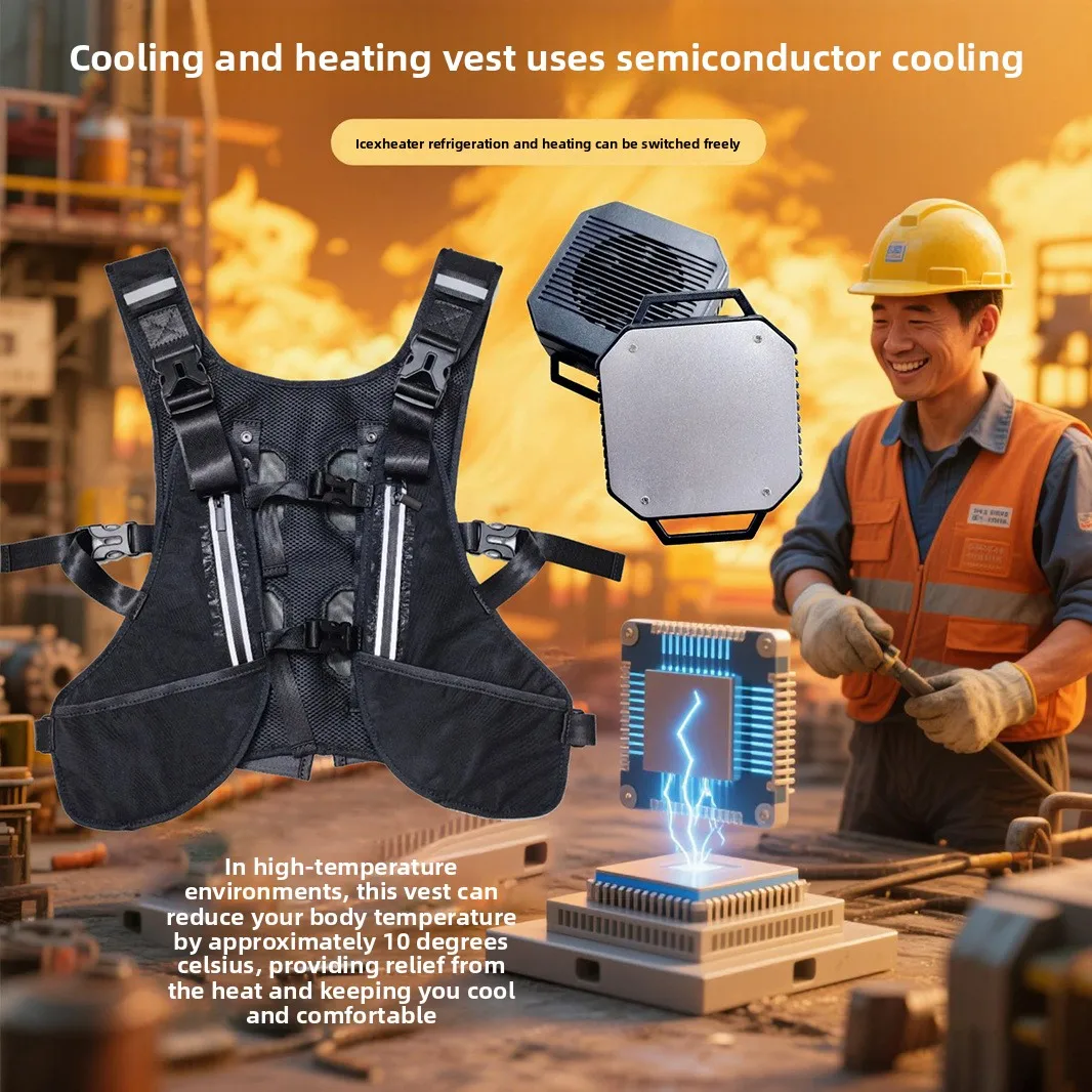 Summer Cooling Vest Semiconductor Air Conditioned Clothing for Outdoor Fishing Cycling Work