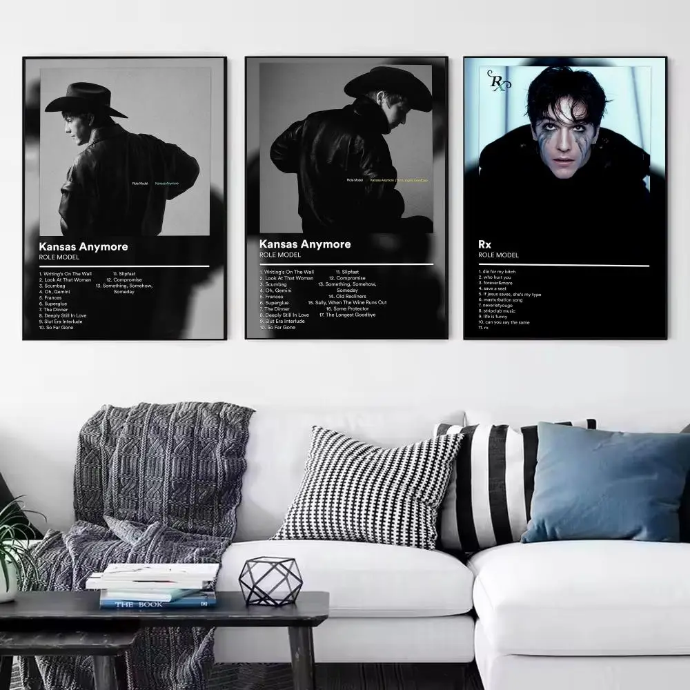Indie Pop R-ROLE MODEL Poster Modern Minimalist Wall Art Prints Poster Home Decor Interior Bedroom Living Room