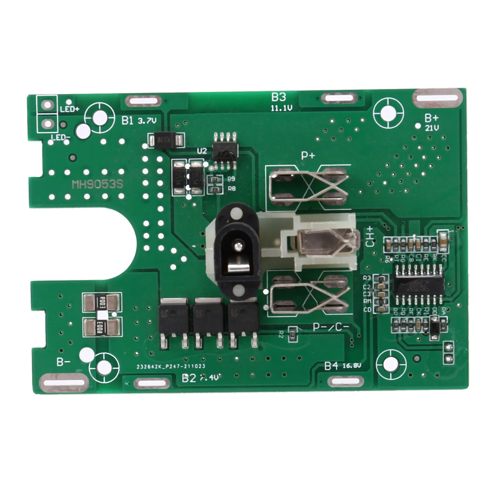 Placa de proteção de bateria de lítio 5S 18V 21V 30A PCB 18650 Módulo de placa de proteção de carga de bateria para chave de fenda