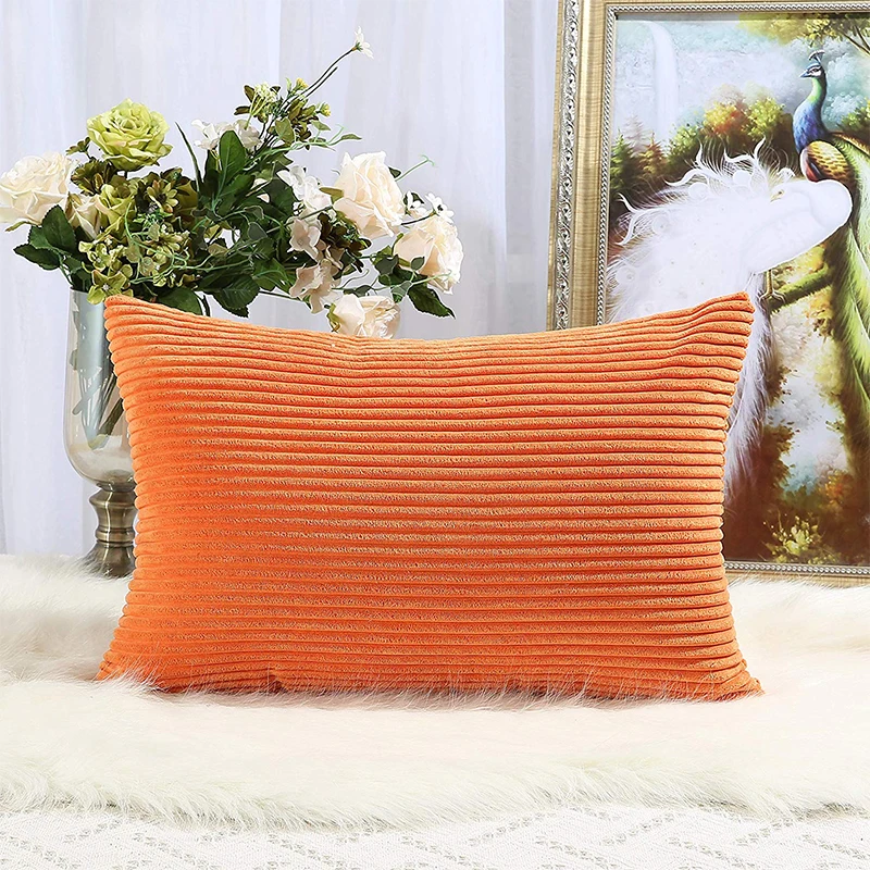 

Soft Pillow Case Super Cozy Velvet Corduroy Sofa Decorative Pillow Cover for Home Living Room 30x50cm Couch Decor Cushion Covers