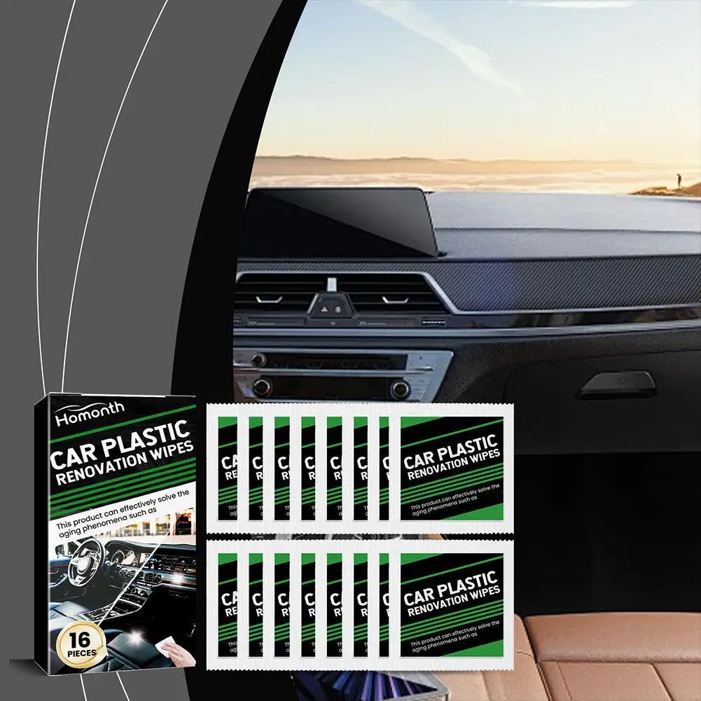 

1set Automotive Plastic Refurbished Wipes For Cleaning And Refurbishing Car Interiors Portable Wipes 2ml Water