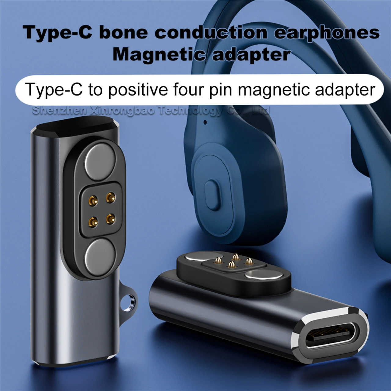 New Connector Head Bone Conduction Headphone USB C to 4PIN Conversion Adapter For YUANSEA LANGSDOM YUANSEA XIAOYOU DAILING NANK