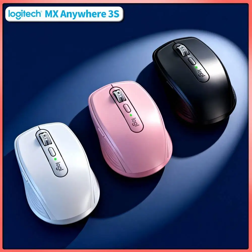 Travel-Friendly MX Anywhere 3S - Darkfield 8K DPI Hyper-Scroll Wheel Compact Size Suitable for Watch Business Tour Hotel Desk