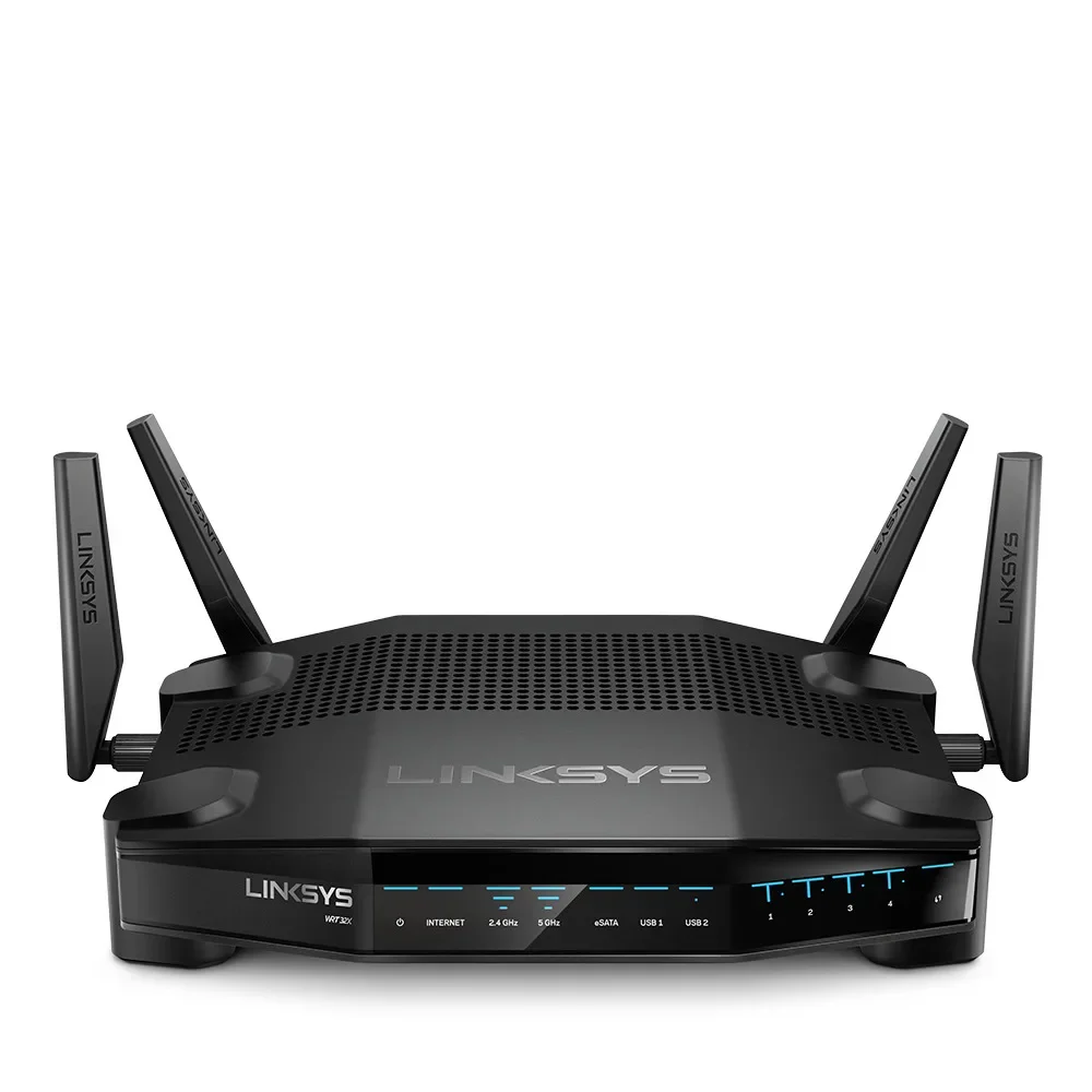 

LINKSYS WRT32X AC3200 Dual-Band MU-MIMO DFS Smart Gaming Wi-Fi Router with Killer Prioritization Engine 1.8 GHz dual-core CPU