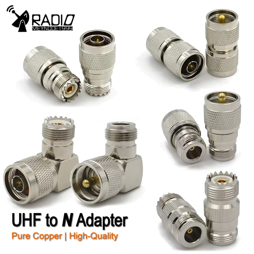 PL259 UHF connector UHF to N Male Plug & Female Jack adapter  SO-239  Straight & 90 degree Right Angle RF Coaxial Connector