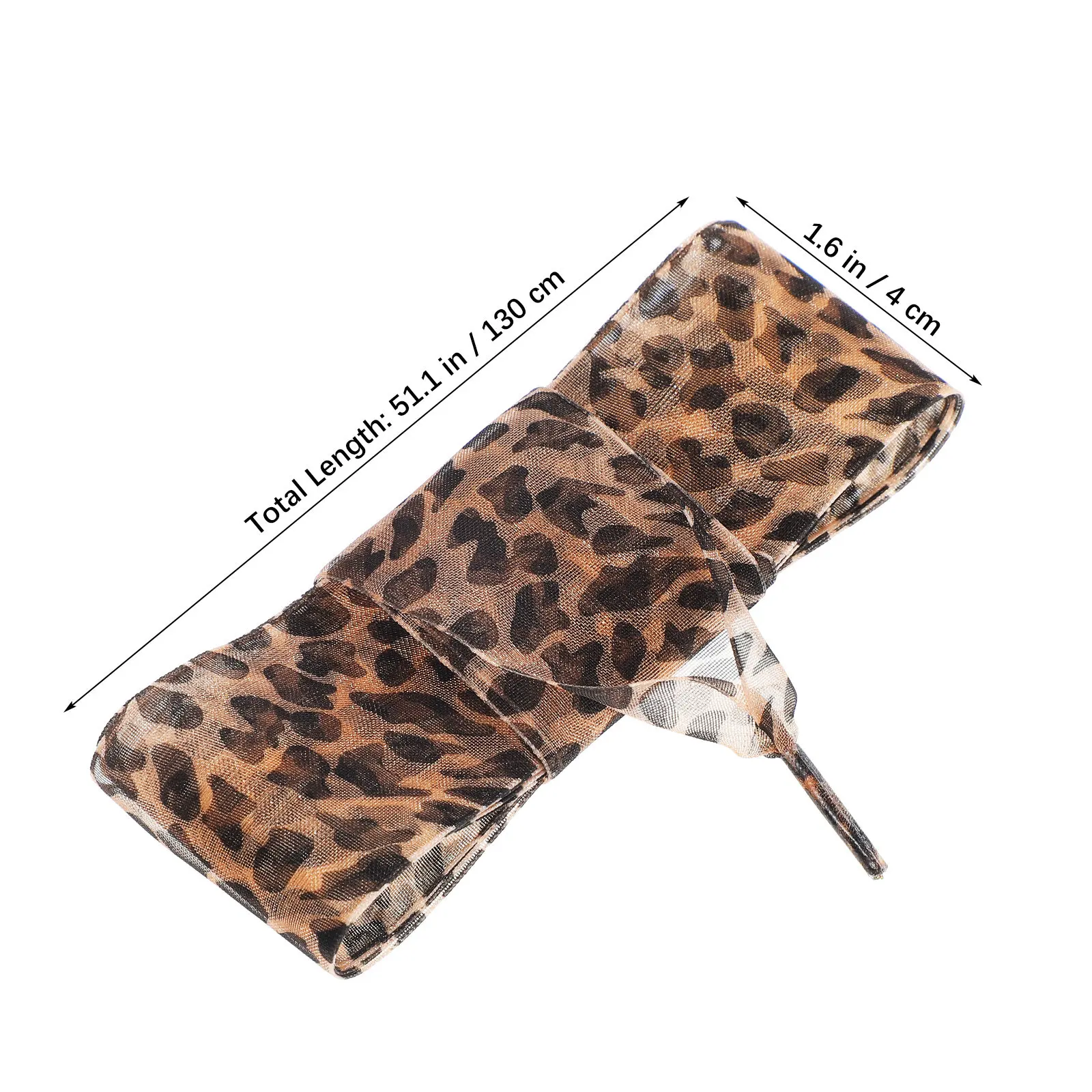 2Pcs Vibrant Leopard Print Wide Flat Shoelaces Replacement for Sneakers Tennis Shoes Loafers Dress Shoes Patterned Colored Shoe