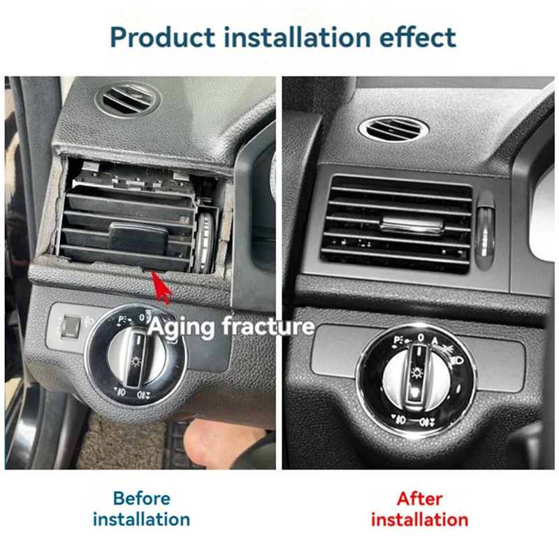 

2Pair Dash Air Conditioner Air Vent Outlet Grille Assy For Mercedes Benz C Class W204 2007-2010 A2048300754 A2048300854