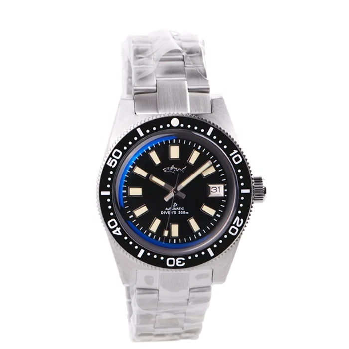 Free fedex shipment high quality dome sapphire 30atm c3 japan nh35 movement 62mas stainless steel dive diver watch for sale