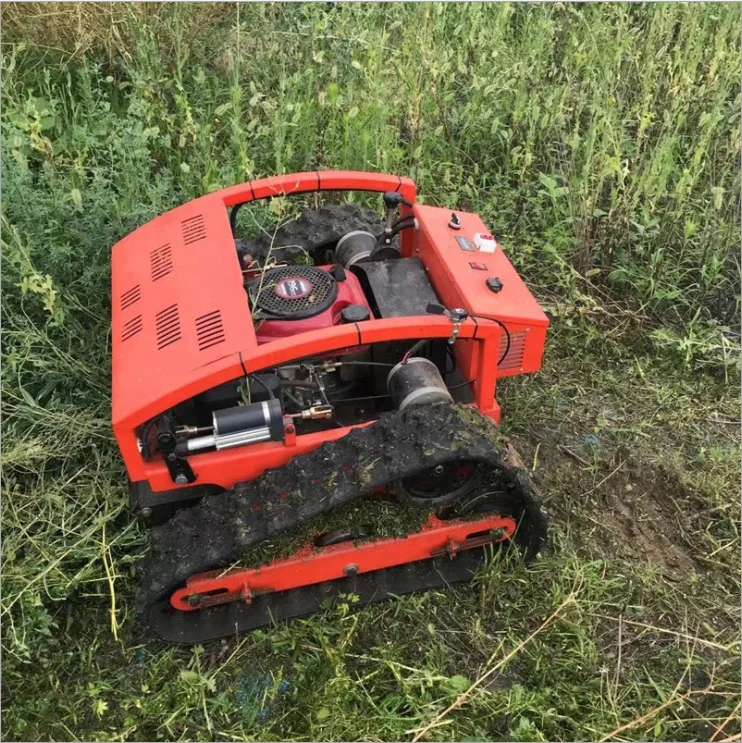 

2025Made in China Remote Control Rotary Lawn Mower Automatic Robot Lawnmower