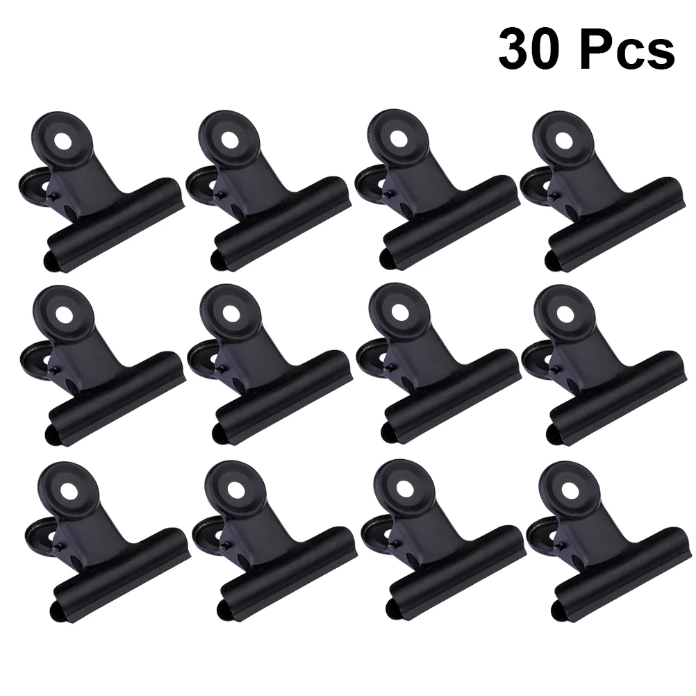 

30 Pcs Office Clip Paper Clips Metal Nail Clamps Pin Note Fixing Iron Ticket Holder