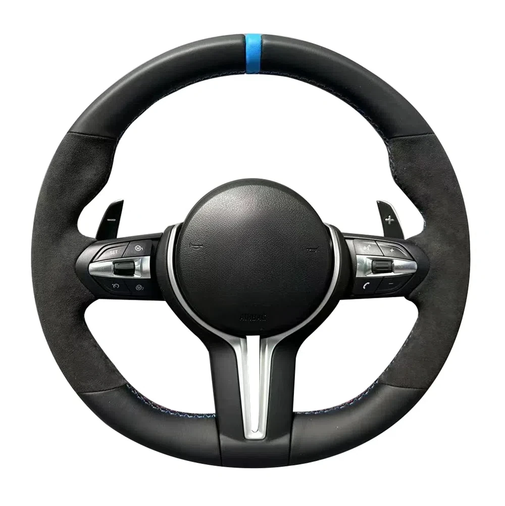 Leather Car Steering Wheel For BMW M M3 M5 M6 F01 F02 F06 F07 F10 F11 F12 F13 F30 F32 F80 F91 E90 E91 E92 Car Accessories