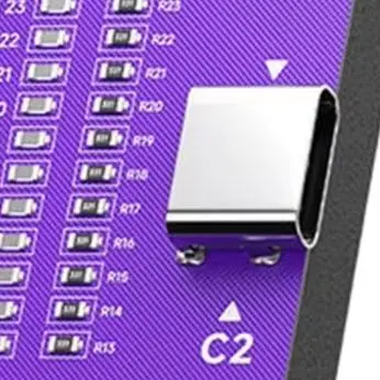 /TC-24 /Dual /Head Type-C Line Tester 12 LED Indicator For Mobile Phone Cable Pin Detection Fault Troubleshooting Tool Purple