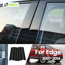 For Ford Edge 2007-2014 2008 2009 2010 2011 2012 Bright Black Carbon Fibre Window Door B C Sticker