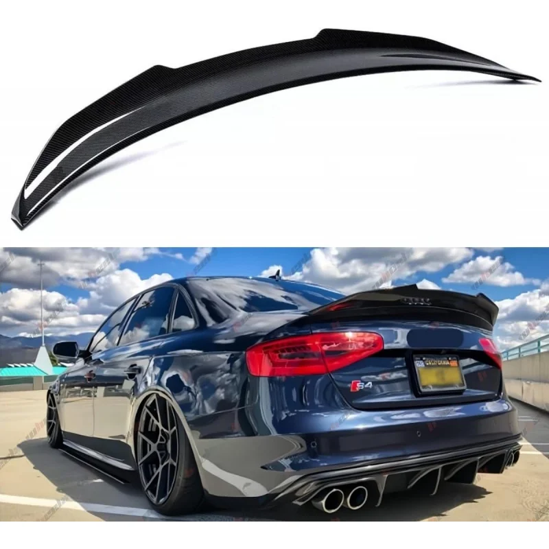 

Exterior Duckbill Spoiler Trunk Tail Deck Lid Wing Lip (Carbon Fiber Pattern)