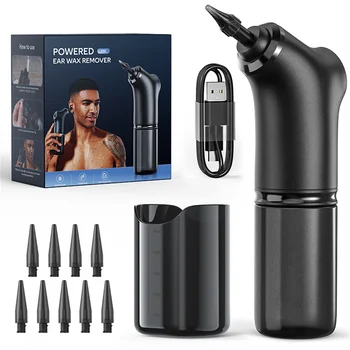 Electric Ear Cleaner Kit para Adultos e Crianças, Ear Wax Remoção, Cuidados de Saúde, Irrigação de Água, Ear Washer, 4 Modos de Pressão