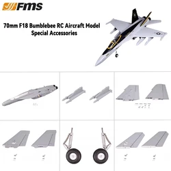 FMS 70mm F18 Bumblebee RC modello di aereo accessori speciali fusoliera ala principale carrello di atterraggio