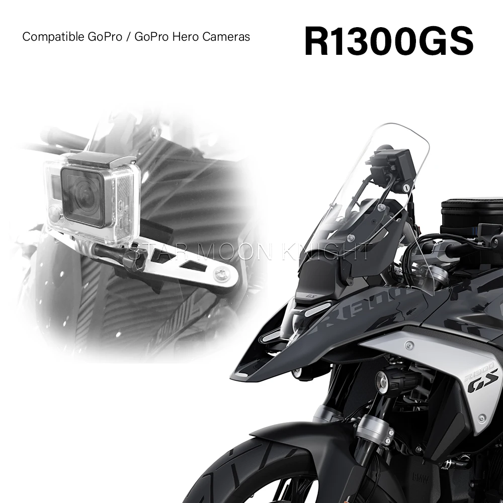 

For BMW R 1300 GS GS 1300 R1300GS 2023 - Windshield GoPro Phone Recorder Bracket Camera Stable Stand Accessories