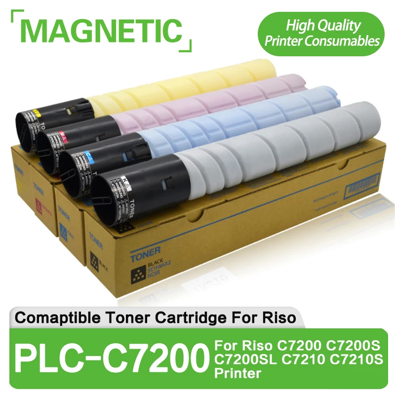 

1Piece PLC-C7200 C7200 Toner Cartridge Comaptible For Riso C7100 C7110 C7200 C7200S C7200SL C7210 C7210S Printer With Chip