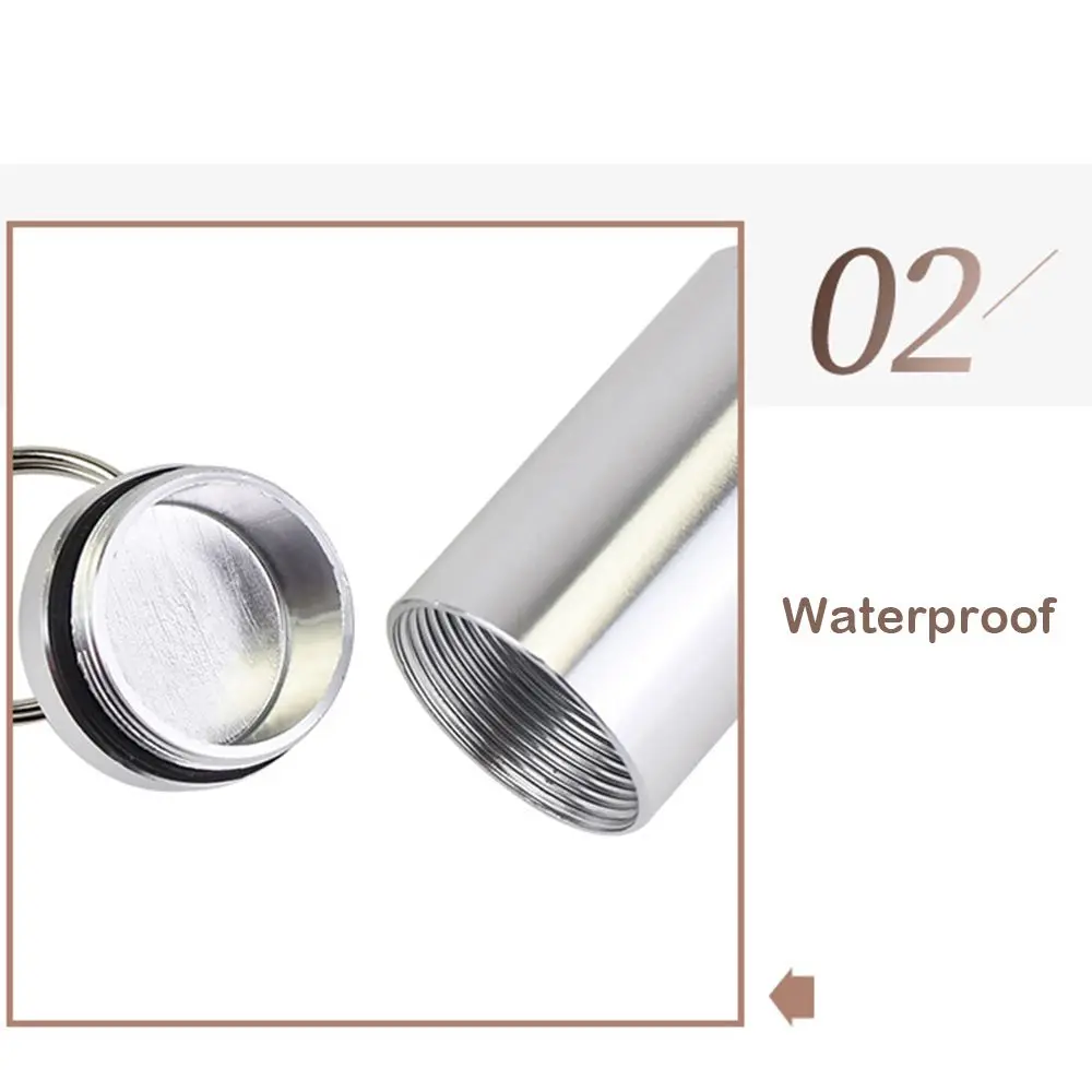 في الهواء الطلق EDC اللوحي الحاويات الرعاية الصحية فيتامين حبة صندوق تخزين الأدوية المنظمون حبة حالة المفاتيح الألومنيوم زجاجة حبوب منع الحمل