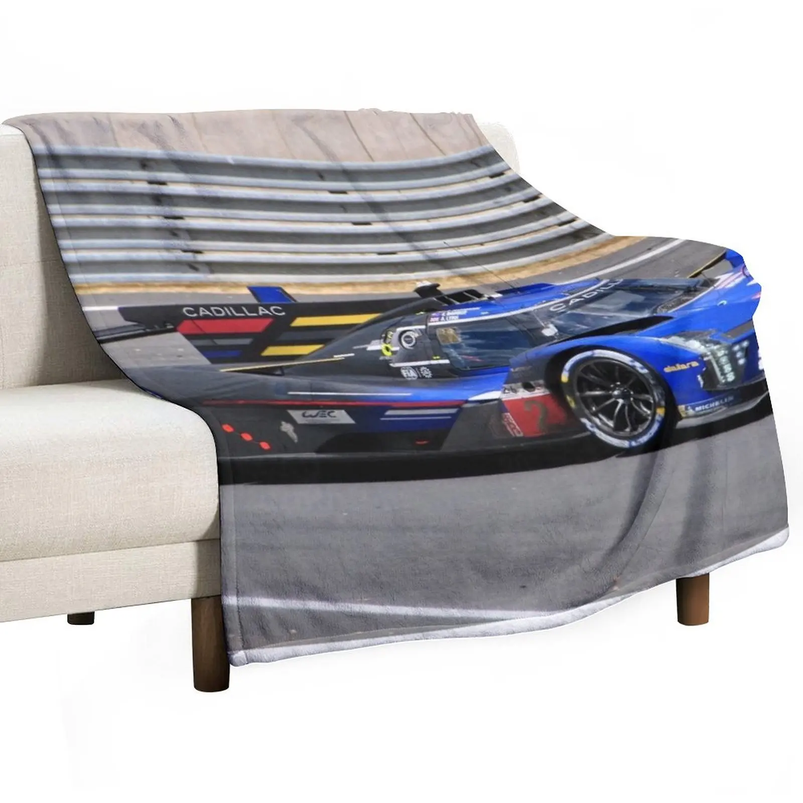 Cadillac V Series R Motorsport Racing Action Throw Blanket Blankets For Sofas Personalized Gift Luxury Thicken Blankets