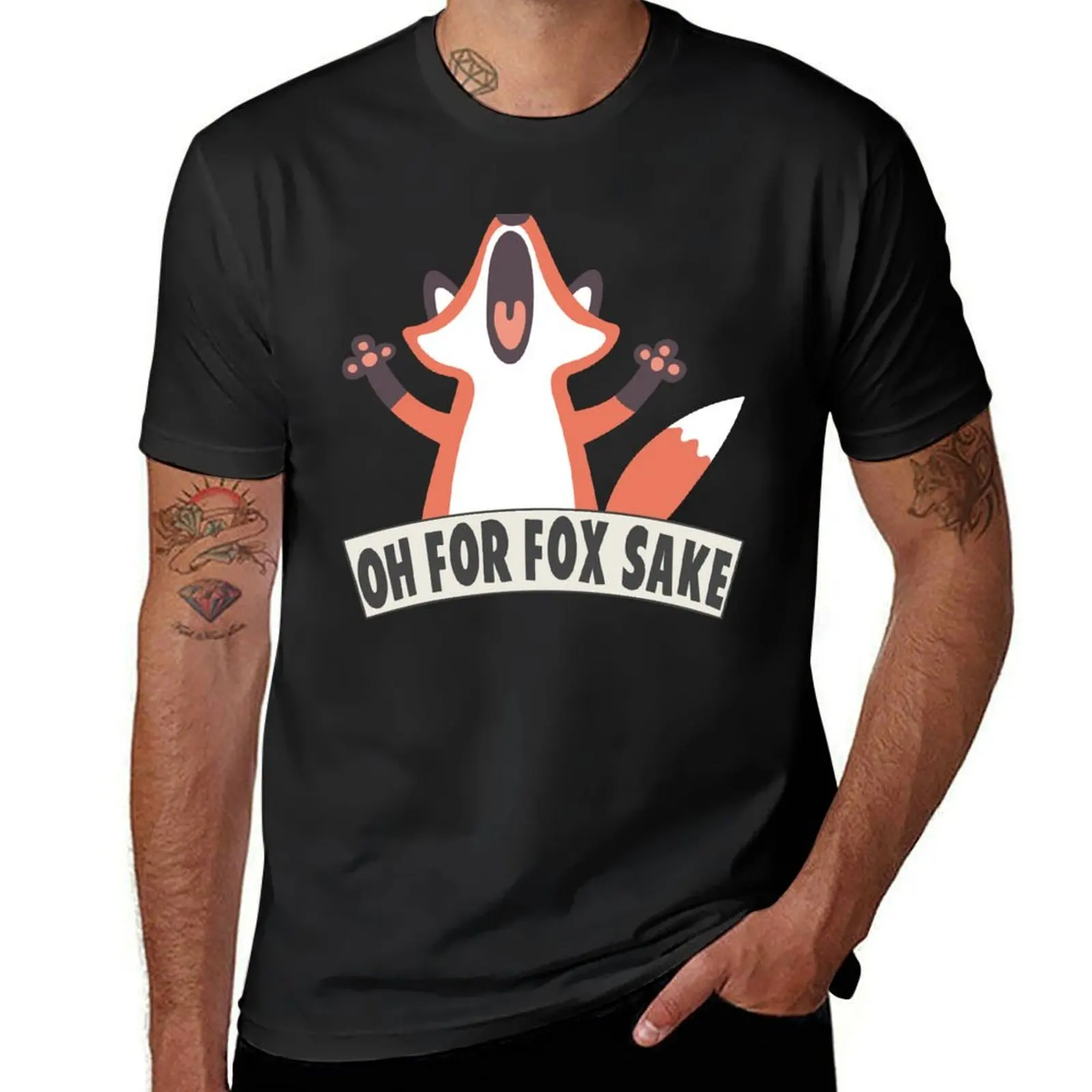 

Oh For Fox Sake T Shirt T-Shirt for a boy boys animal print vintage graphics mens plain t shirts