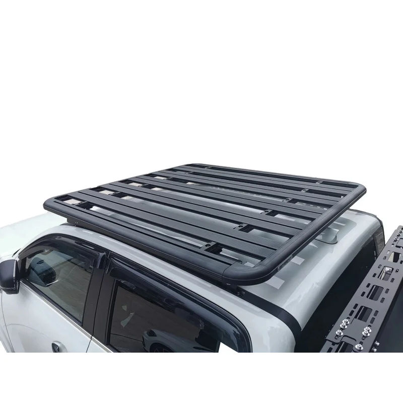 Hongsheng Products  Factory Custom Aluminum Alloy Powder Coated Matte Black Roof Rack Platform Pickup Heavy Duty 150KG+ Load