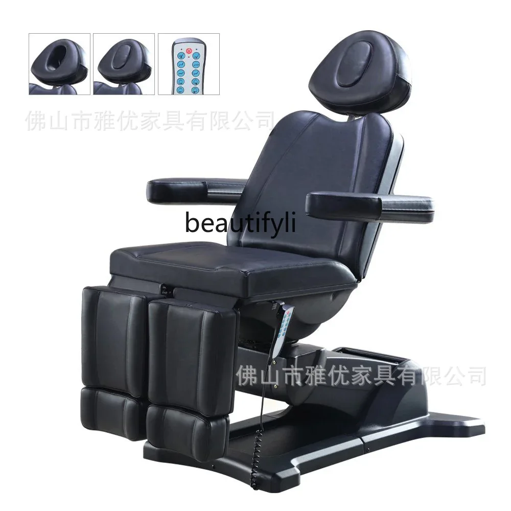 Split legs electric beauty bed beauty salon multi-functional medical beauty body dental treatment bed can be rotated