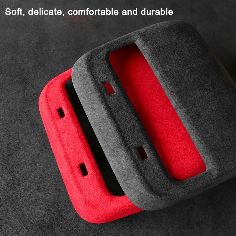 Center Armrest Rear Air Vent Decorative Frame Super Suede Accessories For Tesla Model 3 Model Y 2018 2019 2020 2021 2022 view 3