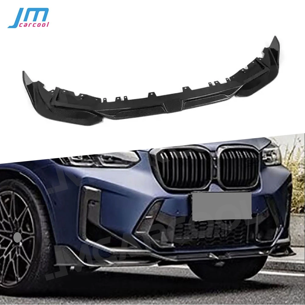 Dry Carbon Fiber Front Lip Bumper Chin Spoiler for BMW X3M F97 2022+ FRP Car Body Kits Preventing Scratches Accessories